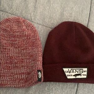 Lot of two VANS beanies